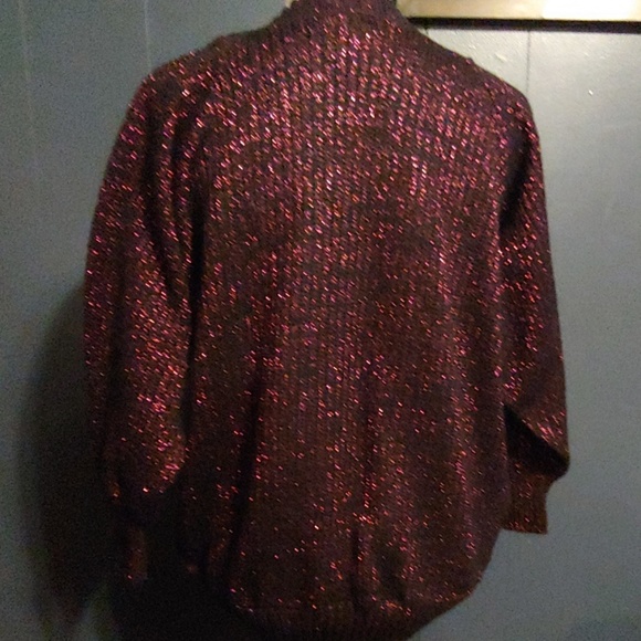 Vintage Purple Sparkley Sweater - Picture 2 of 4